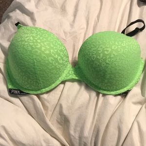 Neon green bra